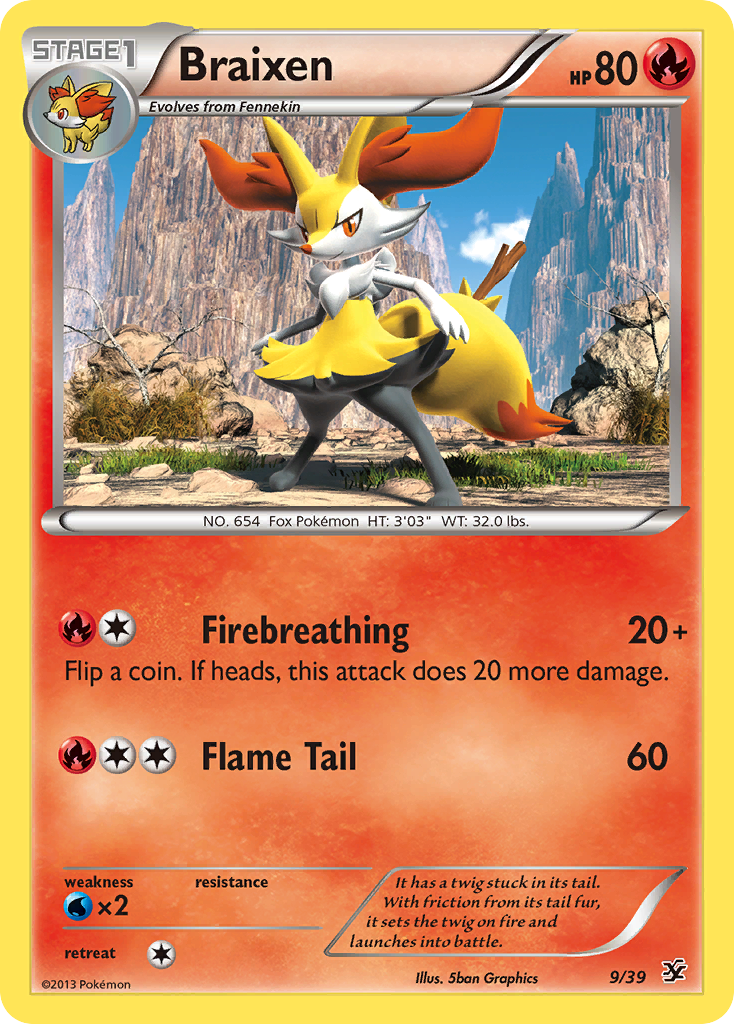 Braixen (9/39) [XY: Kalos Starter Set] | Exor Games Truro