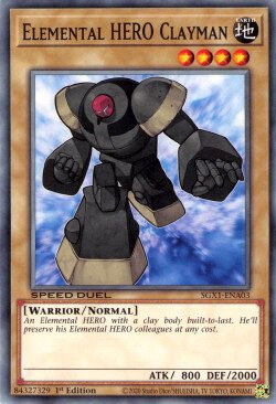 Elemental HERO Clayman [SGX1-ENA03] Common | Exor Games Truro