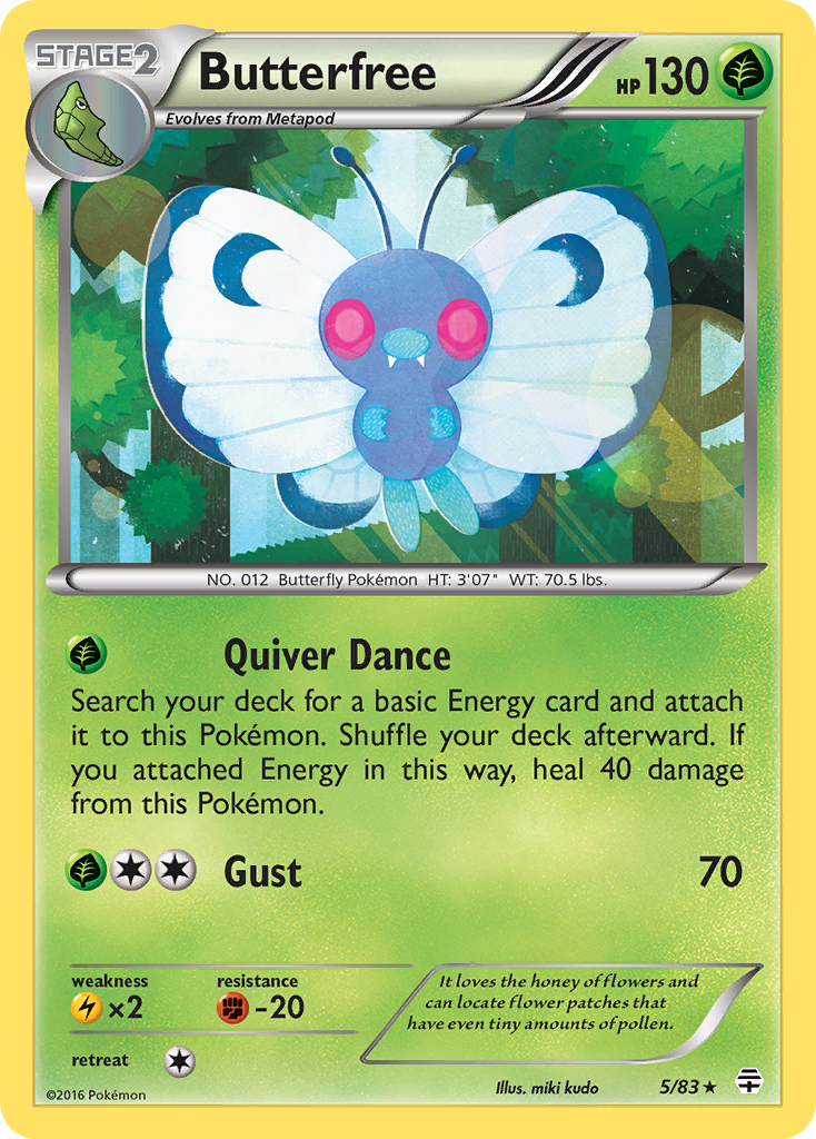 Butterfree (5/83) [XY: Generations] | Exor Games Truro