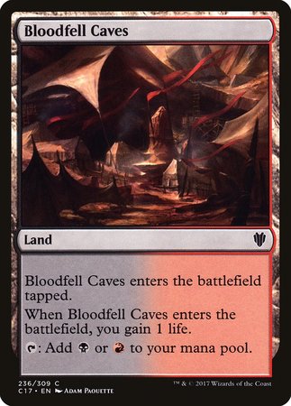 Bloodfell Caves [Commander 2017] | Exor Games Truro