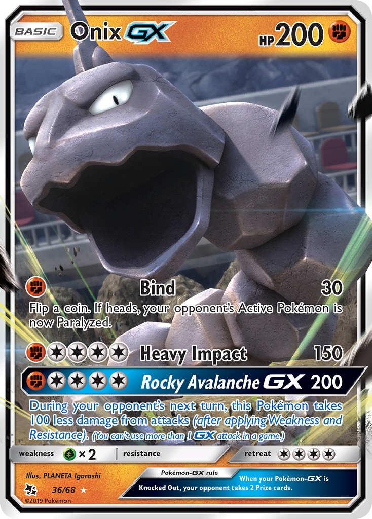 Onix GX (36/68) [Sun & Moon: Hidden Fates] | Exor Games Truro