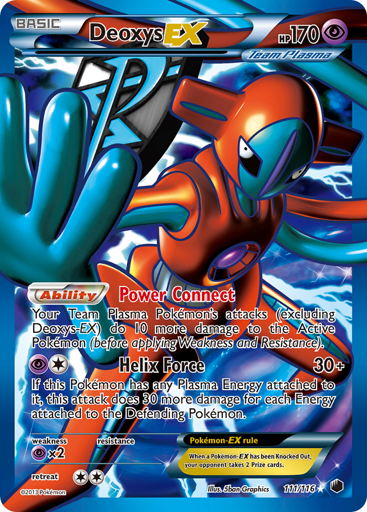 Deoxys EX (111/116) [Black & White: Plasma Freeze] | Exor Games Truro