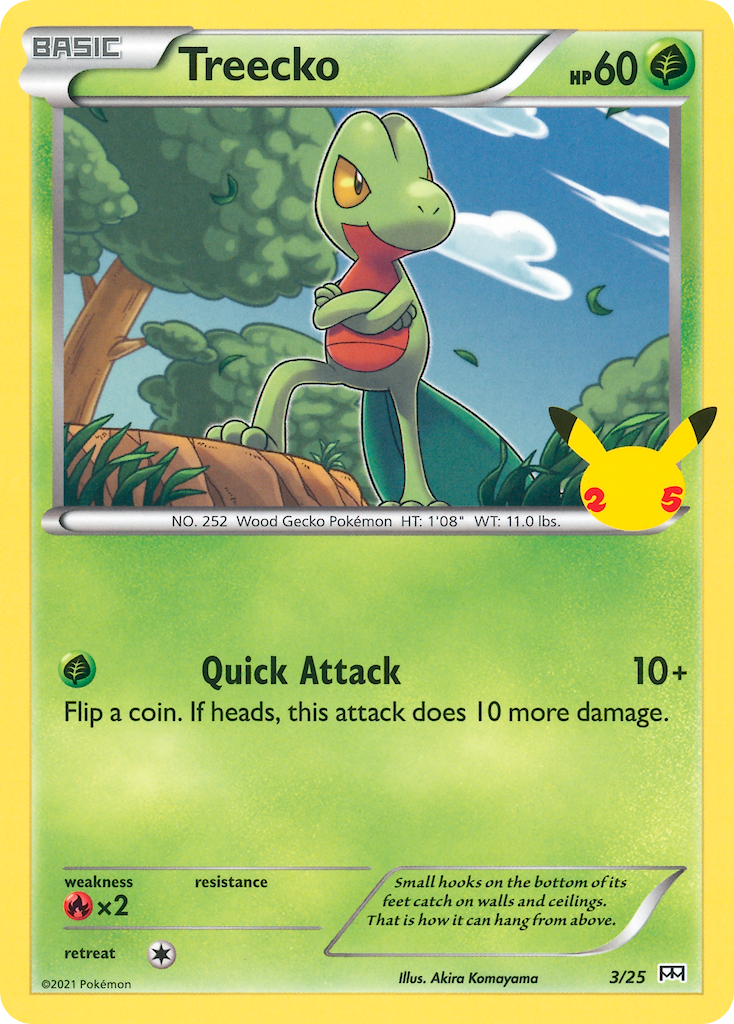 Treecko (3/25) [McDonald's 25th Anniversary] | Exor Games Truro