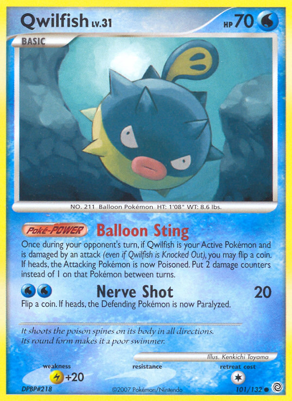 Qwilfish (101/132) [Diamond & Pearl: Secret Wonders] | Exor Games Truro