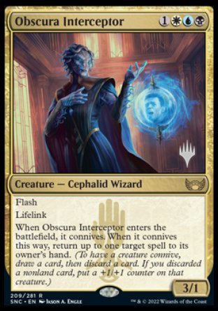 Obscura Interceptor (Promo Pack) [Streets of New Capenna Promos] | Exor Games Truro