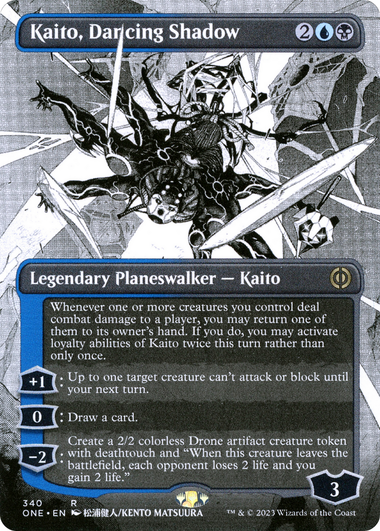 Kaito, Dancing Shadow (Borderless Manga) [Phyrexia: All Will Be One] | Exor Games Truro