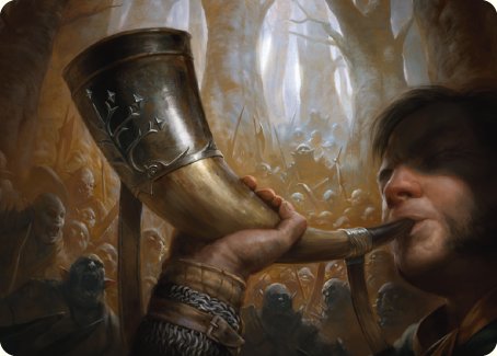 Horn of Gondor Art Card [The Lord of the Rings: Tales of Middle-earth Art Series] | Exor Games Truro