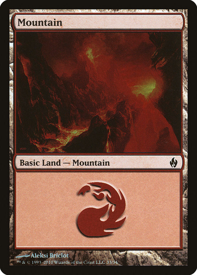 Mountain (33) [Premium Deck Series: Fire and Lightning] | Exor Games Truro