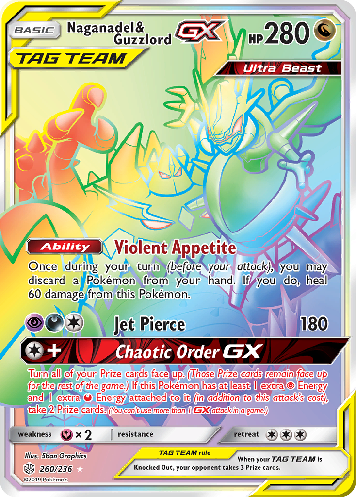 Naganadel & Guzzlord GX (260/236) [Sun & Moon: Cosmic Eclipse] | Exor Games Truro