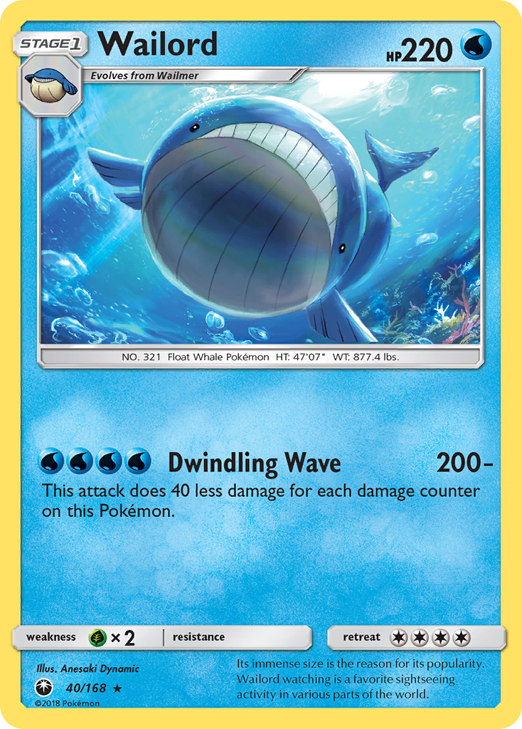 Wailord (40/168) [Sun & Moon: Celestial Storm] | Exor Games Truro