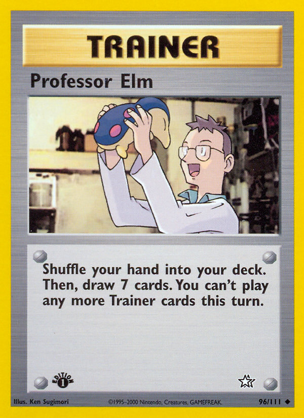 Professor Elm (96/111) [Neo Genesis 1st Edition] | Exor Games Truro