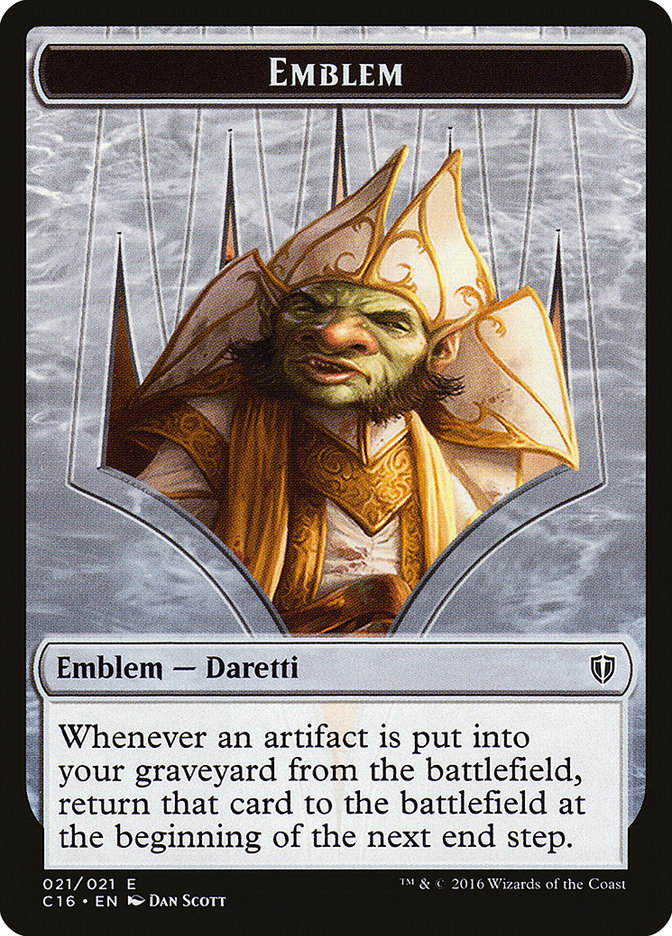 Daretti, Scrap Savant Emblem [Commander 2016 Tokens] | Exor Games Truro