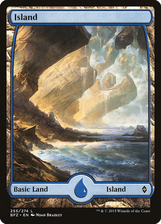 Island (255) - Full Art [Battle for Zendikar] | Exor Games Truro