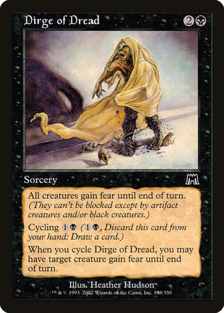 Dirge of Dread [Onslaught] | Exor Games Truro