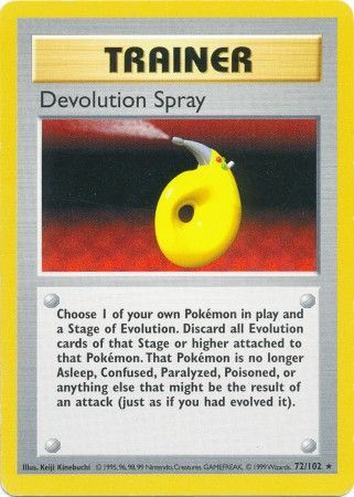 Devolution Spray (72/102) [Base Set Shadowless Unlimited] | Exor Games Truro