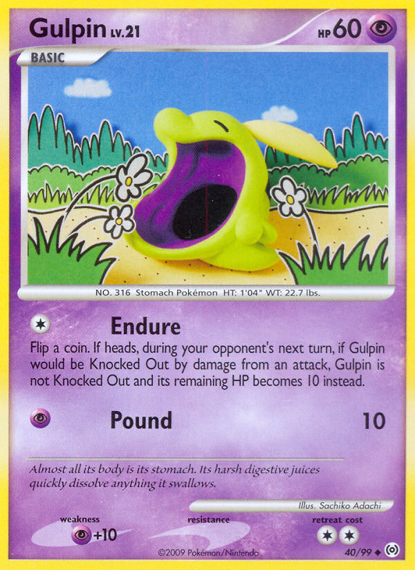 Gulpin (40/99) [Platinum: Arceus] | Exor Games Truro