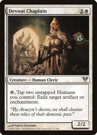 Devout Chaplain [Avacyn Restored] | Exor Games Truro