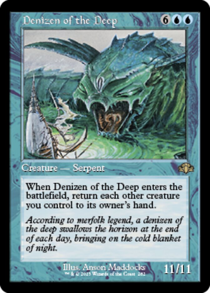 Denizen of the Deep (Retro) [Dominaria Remastered] | Exor Games Truro