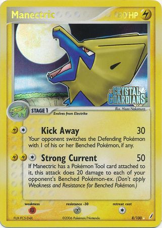 Manectric (8/100) (Stamped) [EX: Crystal Guardians] | Exor Games Truro