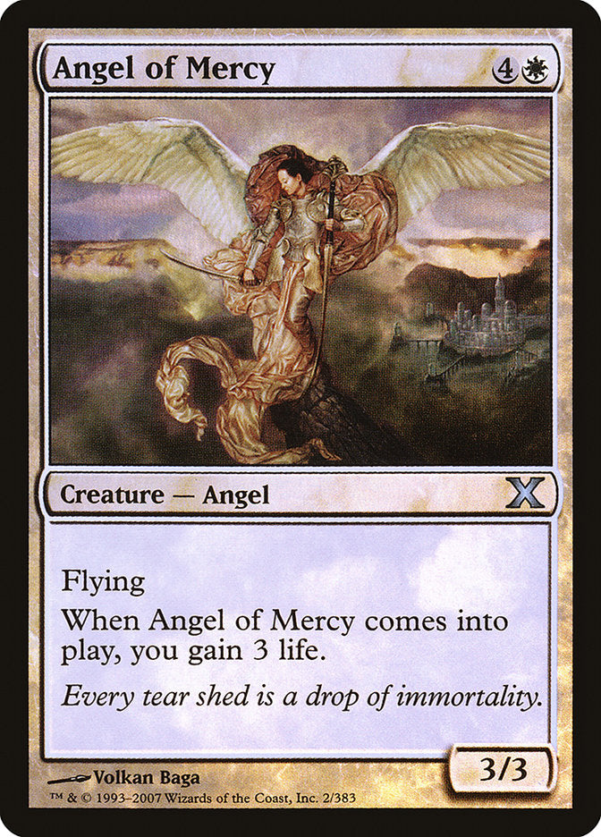 Angel of Mercy (Premium Foil) [Tenth Edition] | Exor Games Truro