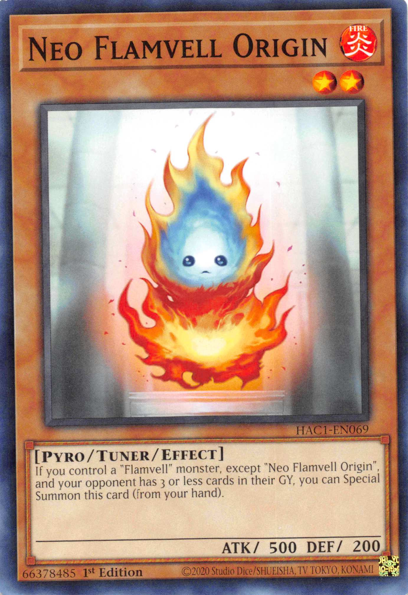 Neo Flamvell Origin [HAC1-EN069] Common | Exor Games Truro