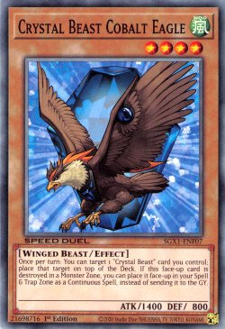 Crystal Beast Cobalt Eagle [SGX1-ENF07] Common | Exor Games Truro