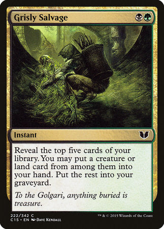 Grisly Salvage [Commander 2015] | Exor Games Truro