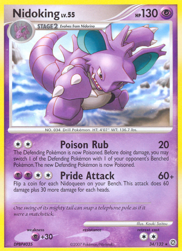 Nidoking (34/132) [Diamond & Pearl: Secret Wonders] | Exor Games Truro