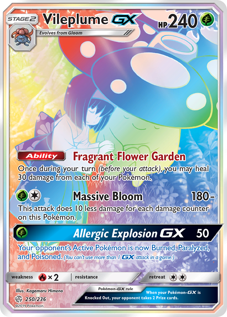 Vileplume GX (250/236) [Sun & Moon: Cosmic Eclipse] | Exor Games Truro