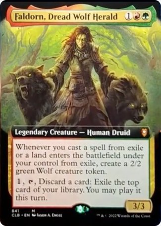 Faldorn, Dread Wolf Herald (Extended Art) [Commander Legends: Battle for Baldur's Gate] | Exor Games Truro