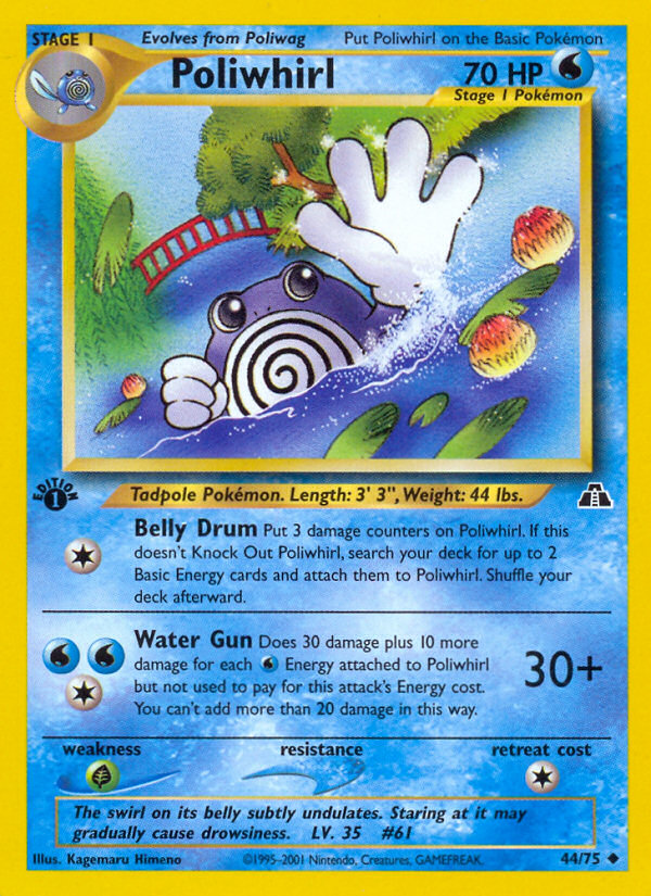 Poliwhirl (44/75) [Neo Discovery 1st Edition] | Exor Games Truro