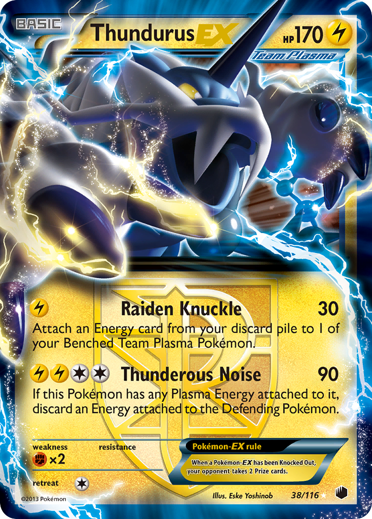 Thundurus EX (38/116) [Black & White: Plasma Freeze] | Exor Games Truro