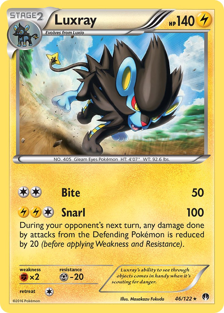 Luxray (46/122) (Cracked Ice Holo) [XY: BREAKpoint] | Exor Games Truro