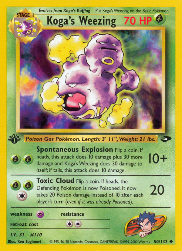 Koga's Weezing (50/132) [Gym Challenge 1st Edition] | Exor Games Truro