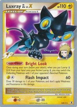 Luxray GL LV.X (109/111) (Happy Luck - Mychael Bryan) [World Championships 2010] | Exor Games Truro