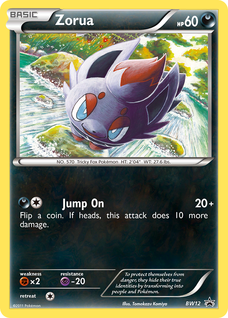 Zorua (BW12) [Black & White: Black Star Promos] | Exor Games Truro