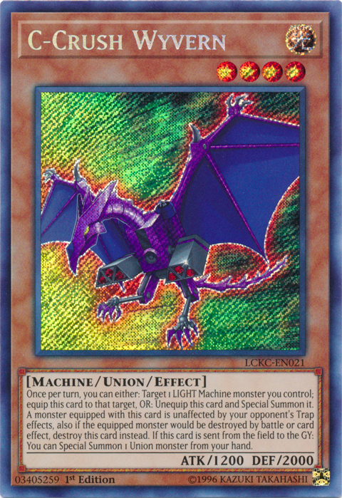 C-Crush Wyvern [LCKC-EN021] Secret Rare | Exor Games Truro