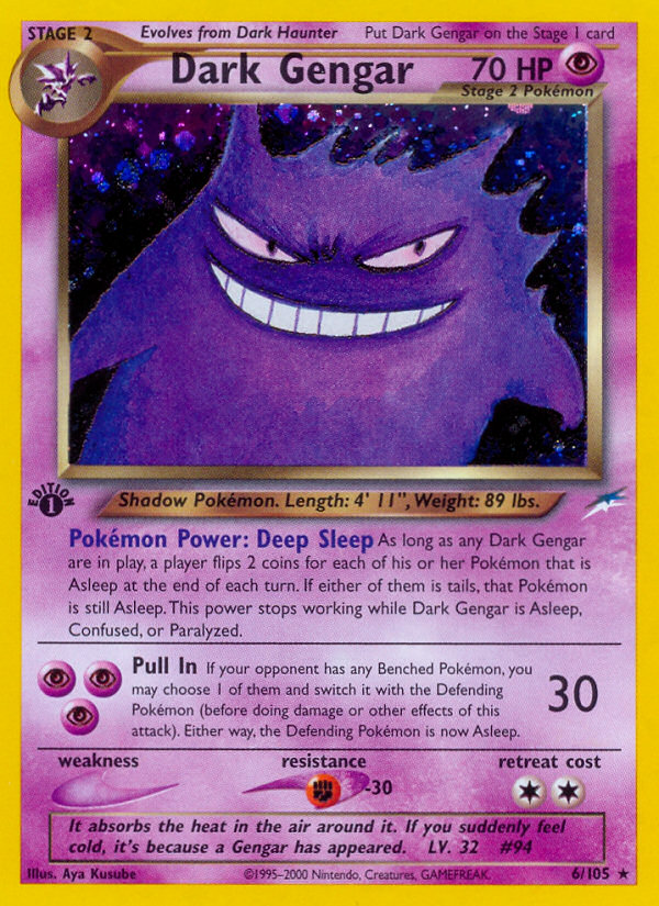 Dark Gengar (6/105) [Neo Destiny 1st Edition] | Exor Games Truro