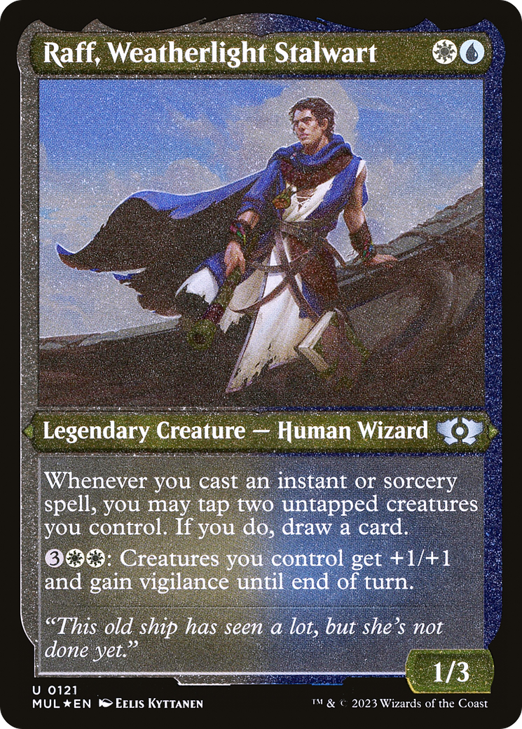 Raff, Weatherlight Stalwart (Foil Etched) [Multiverse Legends] | Exor Games Truro