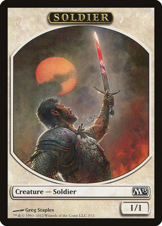 Soldier Token [Magic 2013 Tokens] | Exor Games Truro