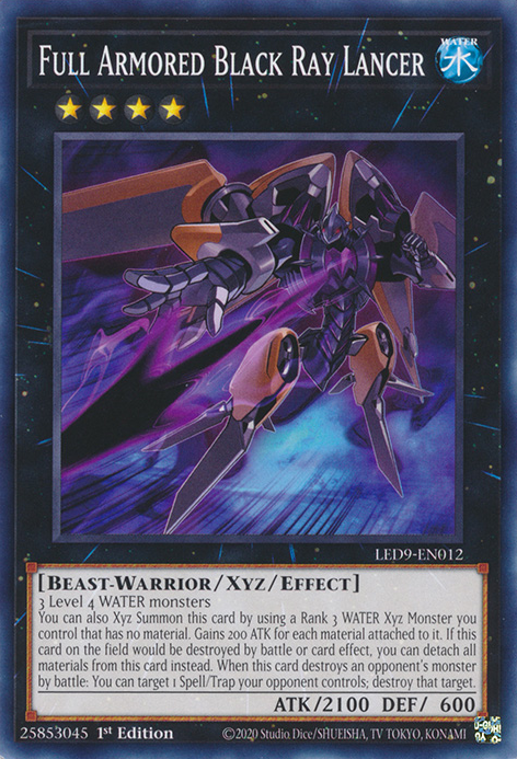 Full Armored Black Ray Lancer [LED9-EN012] Common | Exor Games Truro