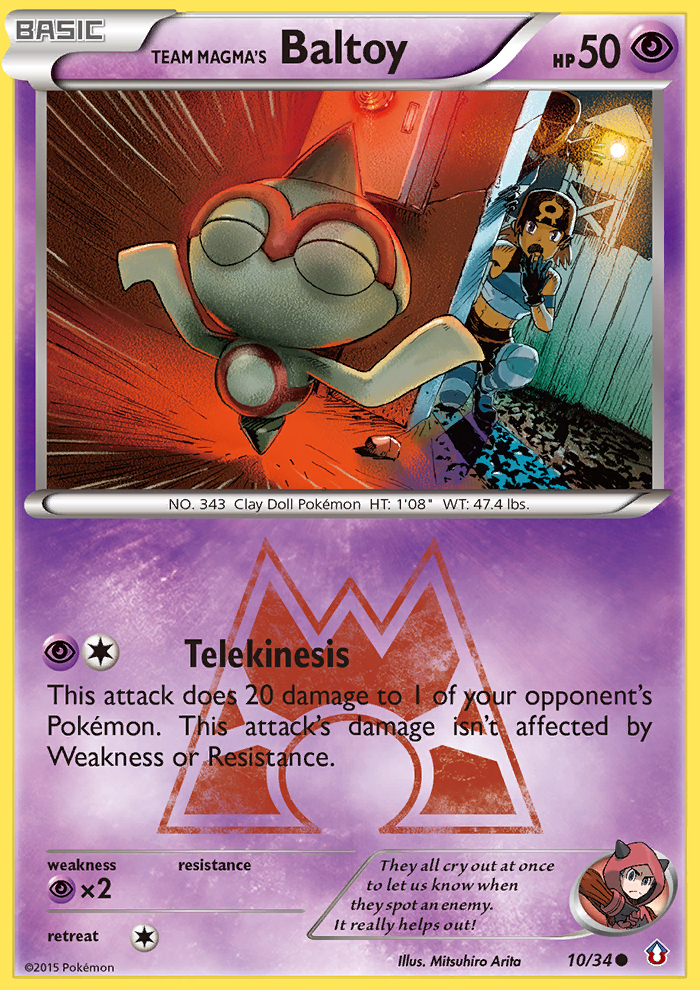 Team Magma's Baltoy (10/34) [XY: Double Crisis] | Exor Games Truro