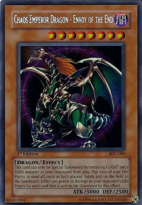 Chaos Emperor Dragon - Envoy of the End [IOC-000] Secret Rare | Exor Games Truro