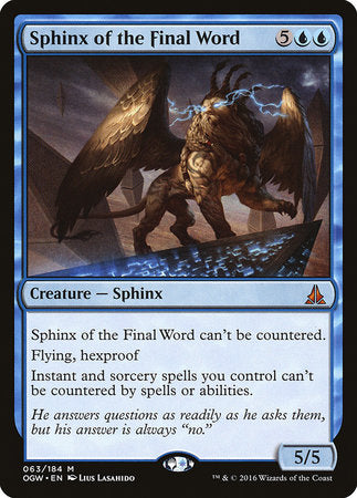 Sphinx of the Final Word [Oath of the Gatewatch] | Exor Games Truro