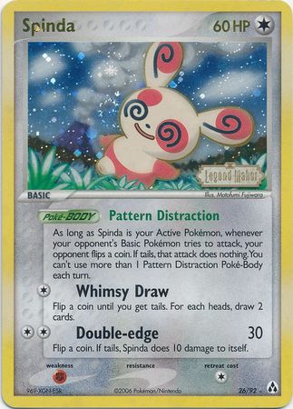 Spinda (26/92) (Stamped) [EX: Legend Maker] | Exor Games Truro