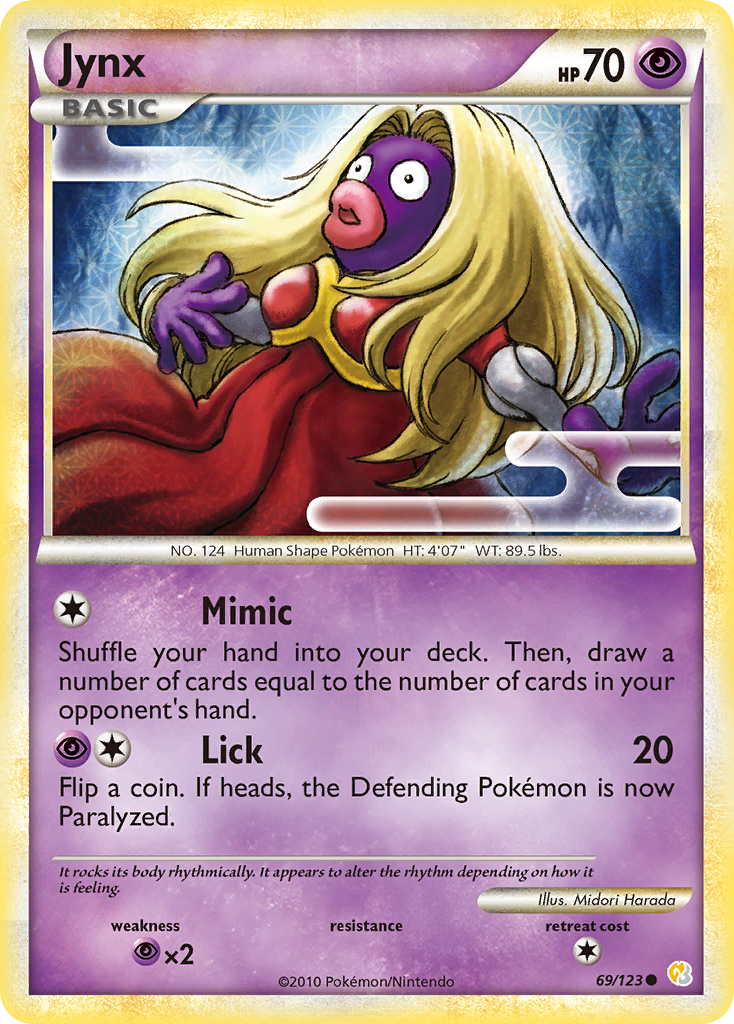 Jynx (69/123) [HeartGold & SoulSilver: Base Set] | Exor Games Truro