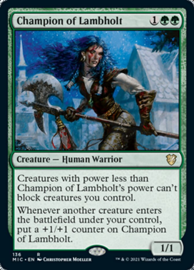 Champion of Lambholt [Innistrad: Midnight Hunt Commander] | Exor Games Truro