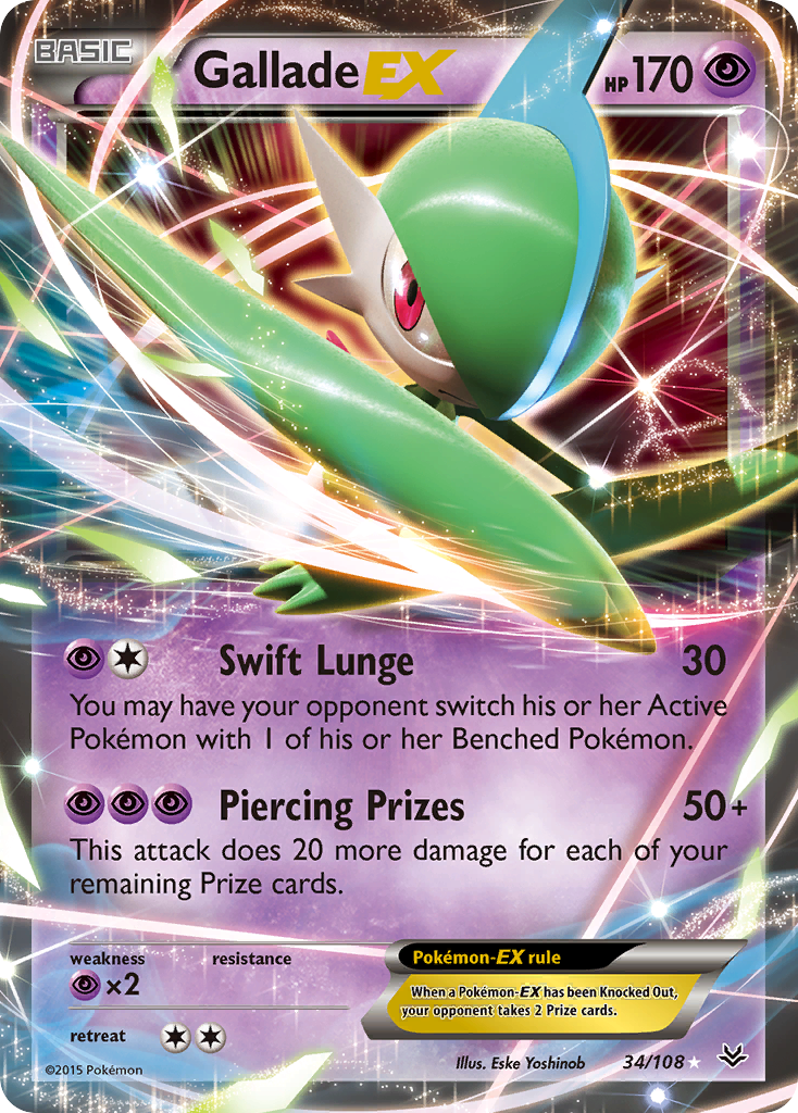 Gallade EX (34/108) [XY: Roaring Skies] | Exor Games Truro