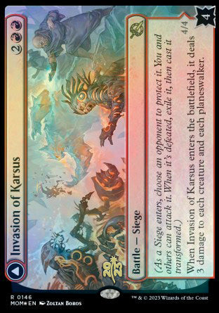 Invasion of Karsus // Refraction Elemental [March of the Machine Prerelease Promos] | Exor Games Truro