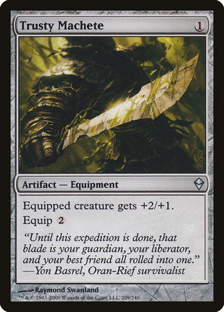 Trusty Machete [Zendikar] | Exor Games Truro